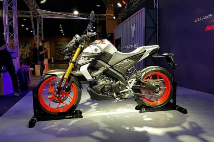 2019 Yamaha MT-15 showcased in Thailand